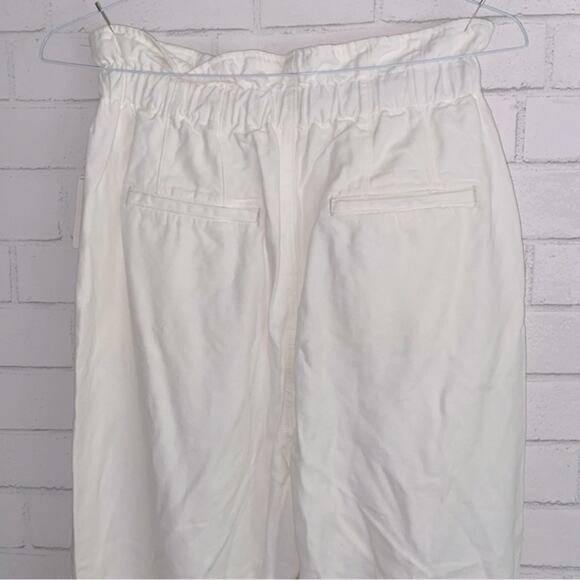 NEW Free People $98 Margate Ivory Paper Bag Waist Pant Trouser NWT Small - Picture 11 of 16